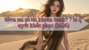 69vn sai số tài khoản bank 7 bí quyết khắc phục (2026)