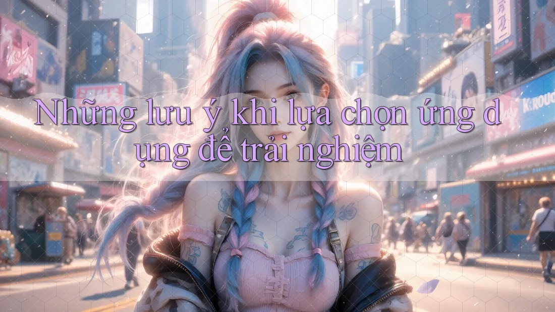 Những lưu ý khi lựa chọn ứng dụng để trải nghiệm Những lưu ý khi lựa chọn ứng dụng để trải nghiệm