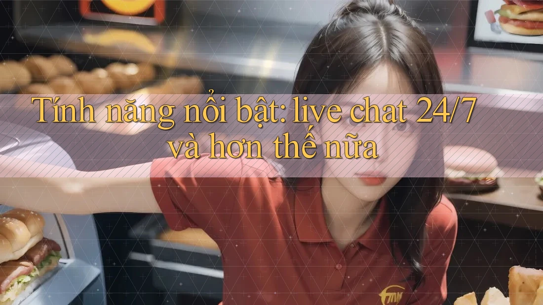 Tính năng nổi bật: live chat 24/7 và hơn thế nữa