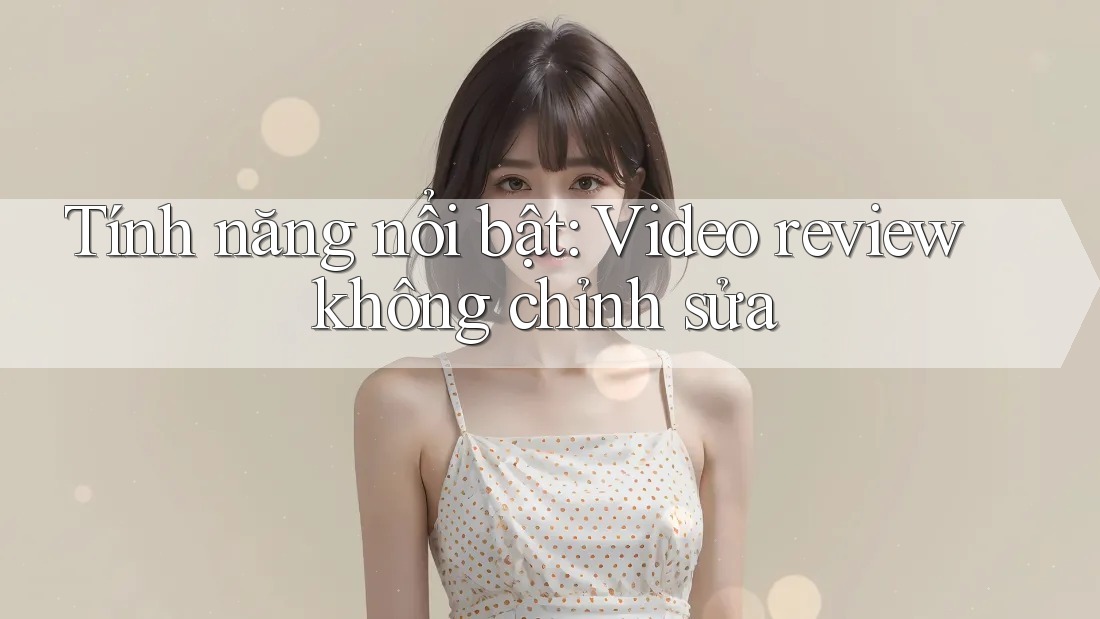 Tính năng nổi bật: Video review không chỉnh sửa Tính năng nổi bật: Video review không chỉnh sửa